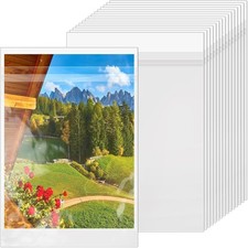 100 Pack multi size Crystal Clear Sleeves Storage Bags, Self Sealing, Resealable