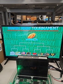 FOOTBALL FRENZY NEO GEO MVS SNK CART 100% AUTHENTIC *TESTED* *SECURITY SEAL*