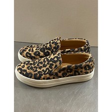 Steve Madden Gills-A Leopard Platform Slip on Shoes 8