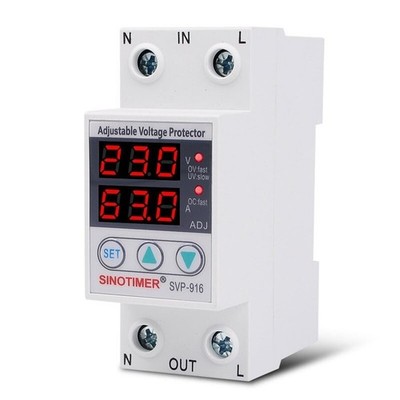 SVP-916 63A Over Voltage Protection Limit   Dual Display Protector 220V*uq