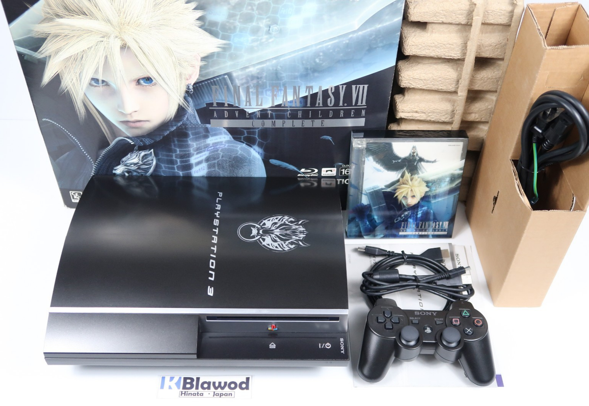 【北見市発】ソニー SONY PLAYSTATION3 CECHQ00 FINAL FANTASY VII ADVENT CHILDREN COMPLETE PLAYSTATION 3 “Cloud Black” HDD 160GB特別仕様 黒 ゲーム機 コントローラー付属なし (E3949rnmYM) PS3 Playstation 3 Final Fantasy VII Advent Children Cloud Black