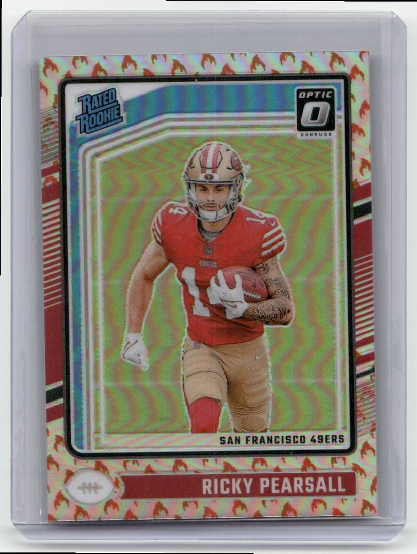 2024 Donruss Optic Fire Emoji Ricky Pearsall Rookie San Francisco 49ers #284