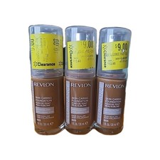 3 Revlon Illuminance Skin Caring Foundation 505 Rich Sand 1 fl oz. NEW