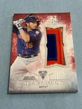 2015 Topps Triple Threads - Unity Jumbo Relics Travis d'Arnaud #UJR-TDR RED 1/1