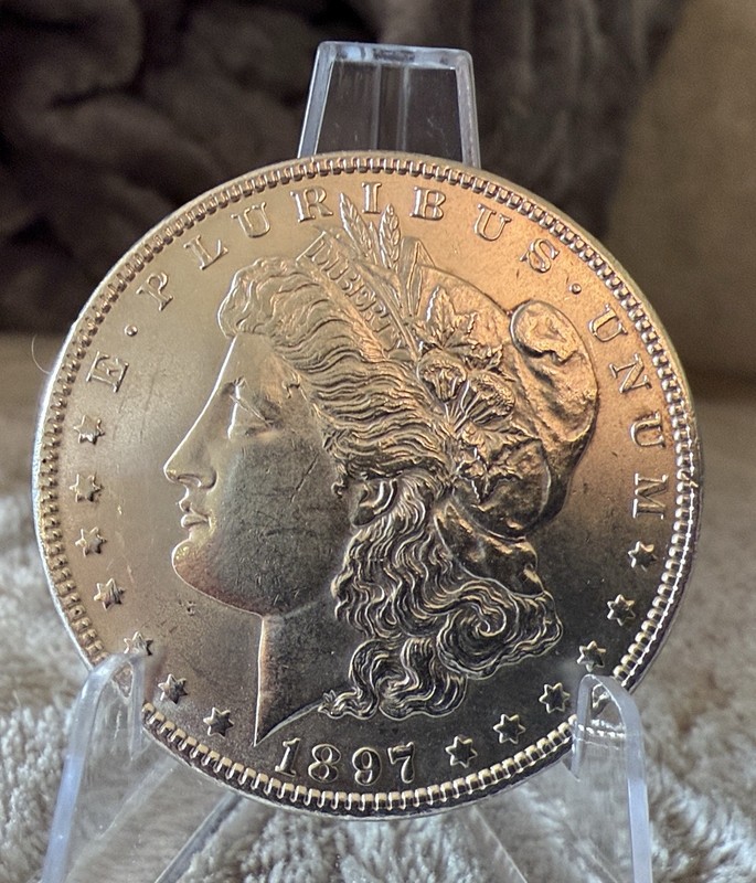 * 1897-P * MORGAN DOLLAR GEM/SUPERB GEM BU MS #2623