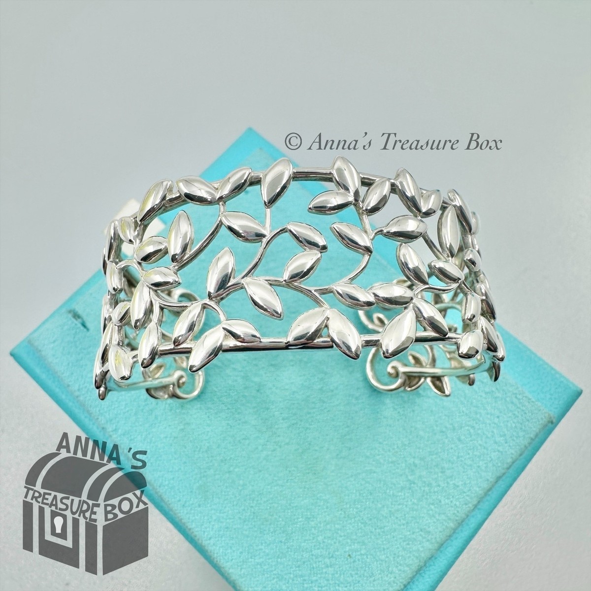 Tiffany & Co. 925 Silver Paloma Picasso Olive Leaf 7.5