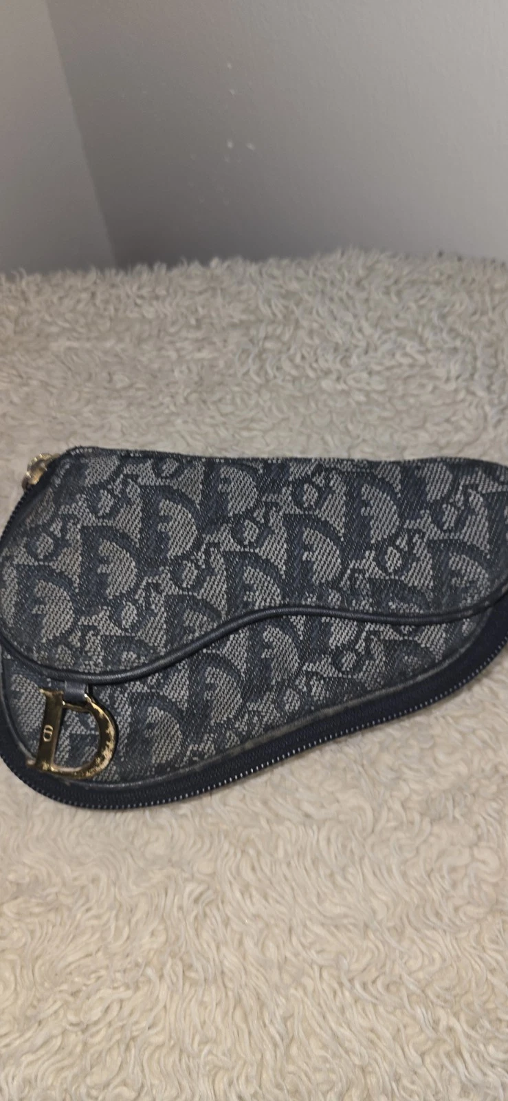 Pochette de selle logo trotteur Dior sac cosmétique accessoires rangement mode