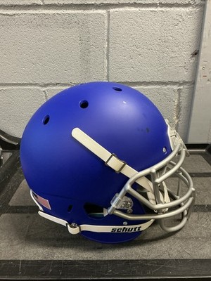 Blank Blue Full Size Schutt Authentic Helmet Damaged See Photos. No Box