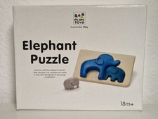 PlanToys Elefanten Puzzle 4635 ökologisches Kautschuk Holz Spielzeug UVP 20,95