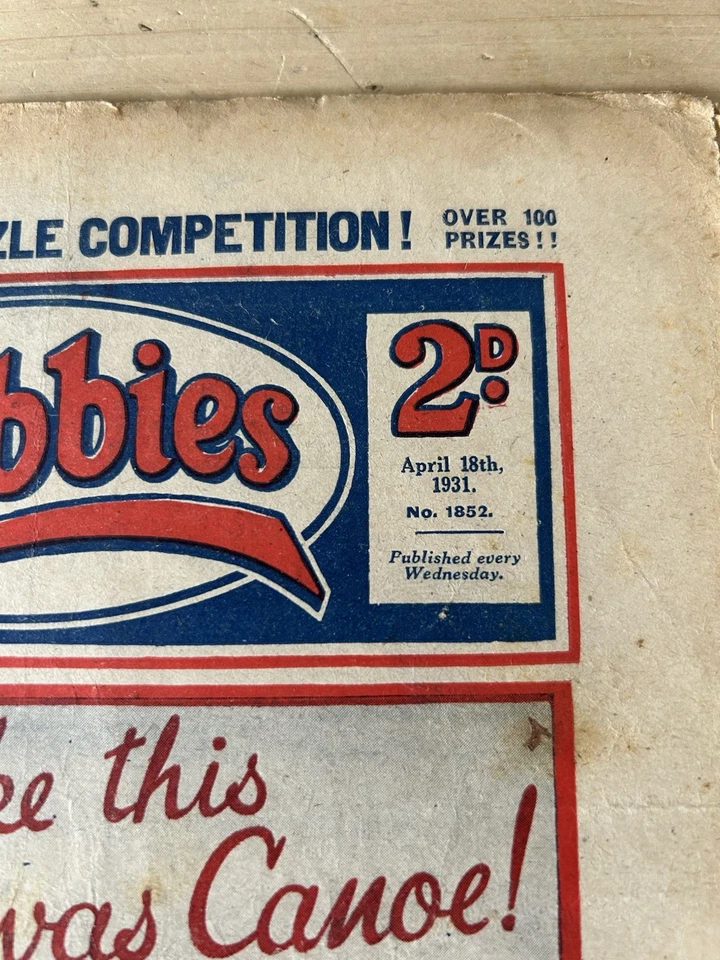 Hobbies April 18th 1931 No. 1852 Antiquarian Magazine See Pictures - Image 2 of 4