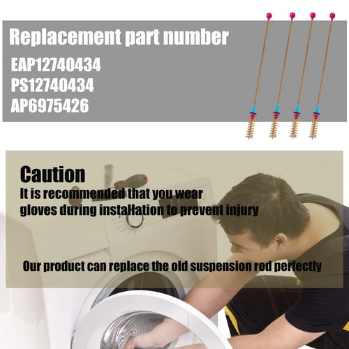 2024 Upgraded DC97-16350V Washer Suspension Rods(Oem) Compatible with Samsung Wa - Picture 6 of 8