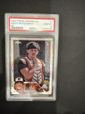 2023 Topps Chrome Adley Rutschman 1 RC Logofractor Variation SP  Orioles PSA 10