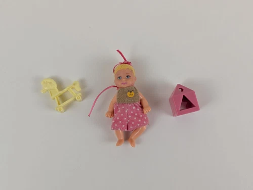 Vintage 2001 Barbie Krissy Swing 'n Play Doll And Two Accessories