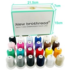 100 Mercerized Cotton Threads - 24 Basic Colors