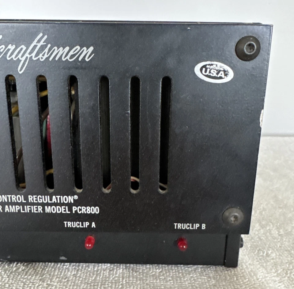 Amplificador Soundcraftsmen PCR-800 Hecho en EE. UU. Enciende De Colección Foto 3 de 4