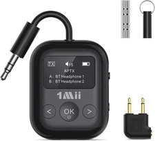 SafeFly Min+ Bluetooth Transmitter Receiver Adapter for Airplane 3.5mm Jack