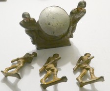 Vintage Military Figure Lead Figurine Lot of 4 