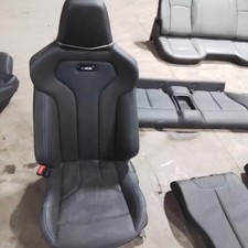 Driver Front Seat Bucket Black Leather Fits 16-20 Bmw M2 Trim Mdbz