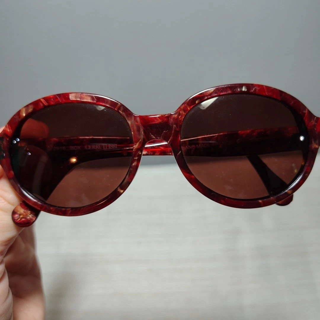 1980’s ULTRA Harem Red Angular Metal Sunglasses, Oversized, Made in Germany Red Vintage Sunglasses for sale | eBay main image 4