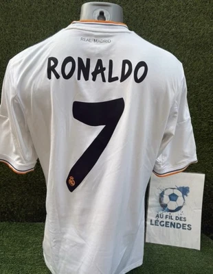 Maillot Ronaldo Real Madrid Adidas Football Jersey Maglia Calcio Vareuse Trikot - Photo 1/4