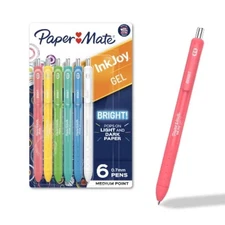 Paper Mate InkJoy Gel Pens 6pk, 0.7mm, Multicolor