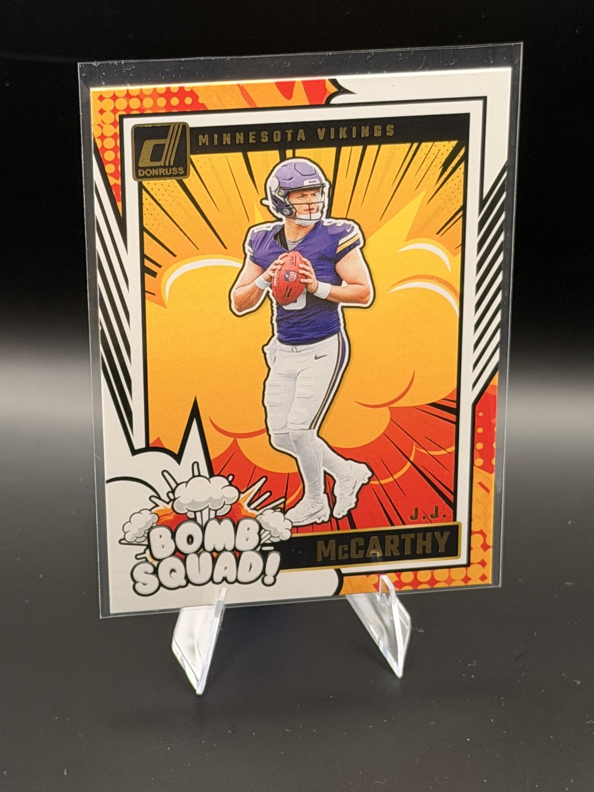 JJ McCarthy Panini Donruss Bomb Squad #5 Base