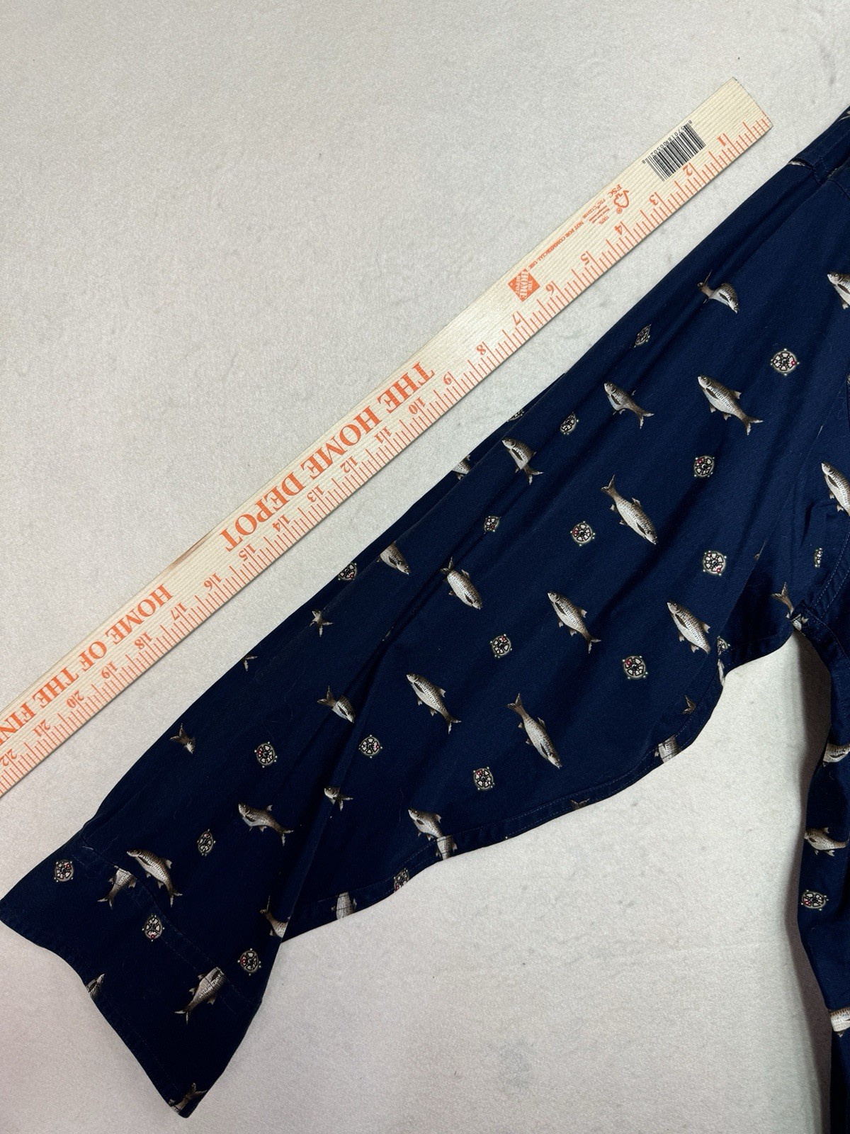 Ralph Lauren Chaps Fish Pattern Button Up Long Sl… - image 4