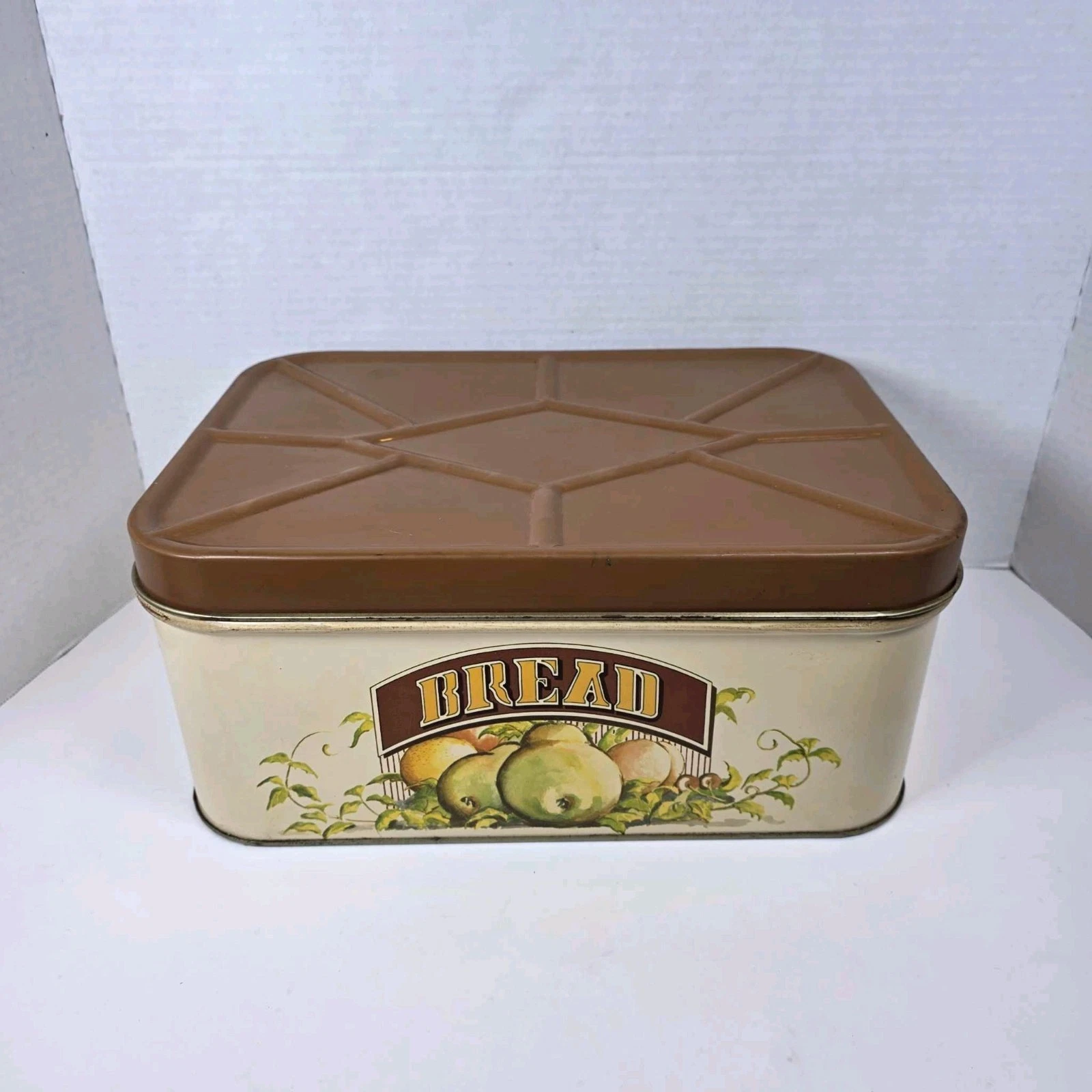 Vintage 1980’s Metal Bread Box-Fruit Design