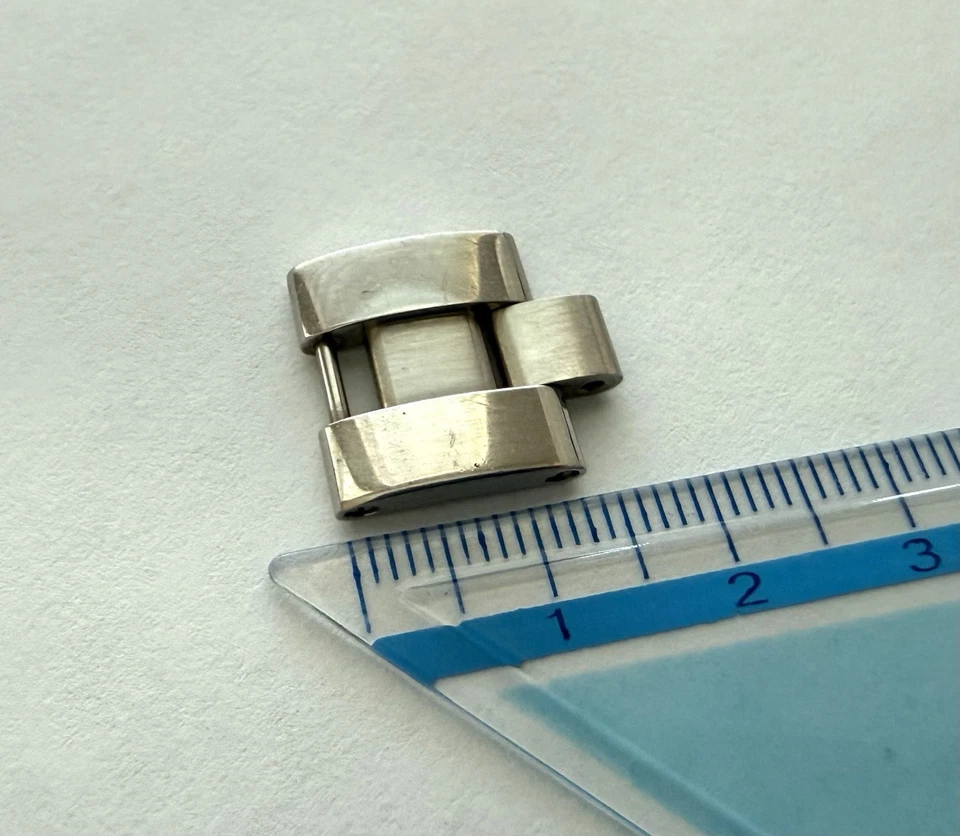 AUTÉNTICO Cartier Roadster 15mm Largo Acero Inoxidable Pulsera Eslabón Foto 3 de 4