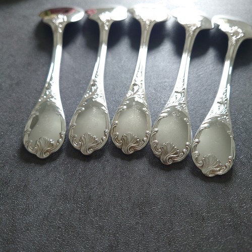 Christofle Marly 5pcs Silverplate Flatware Sauce Spoon Excellent - Picture 18 of 20