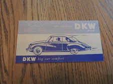The Unique DKW 3==6 British Motors LTD brochure