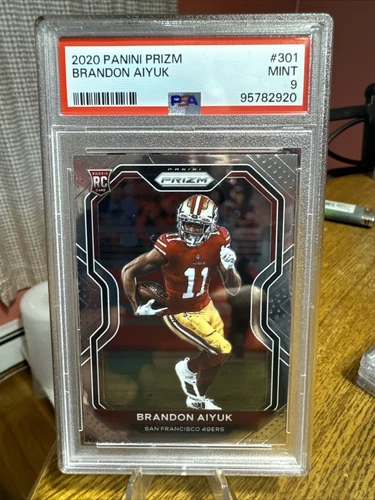 2020 Panini Prizm #301 Brandon Aiyuk Prizm PSA 9 RC Rookie 49ers