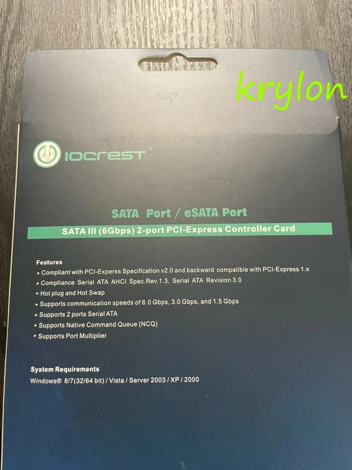 Syba IOCREST SATA III 2x Internal 6 Gbps Ports PCI-e x1 Controller Card  - Image 3 of 4