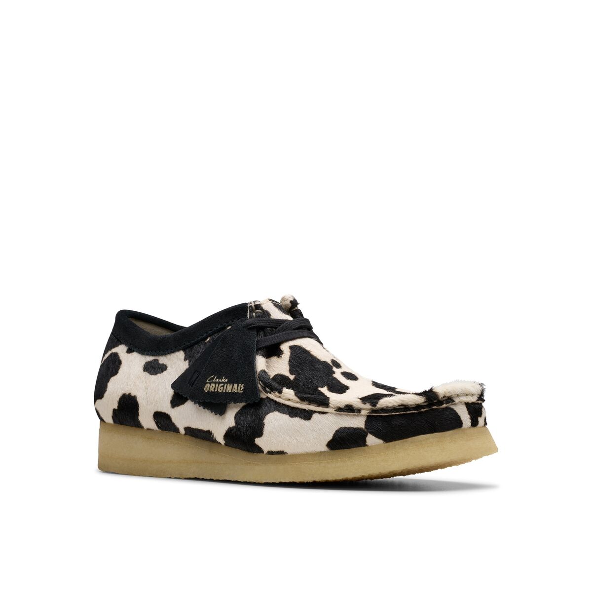 Clarks Men's Original WALLABEE COW PRINT HAIRON Made In Clarks Men's Original WALLABEE COW PRINT HAIRON Made In