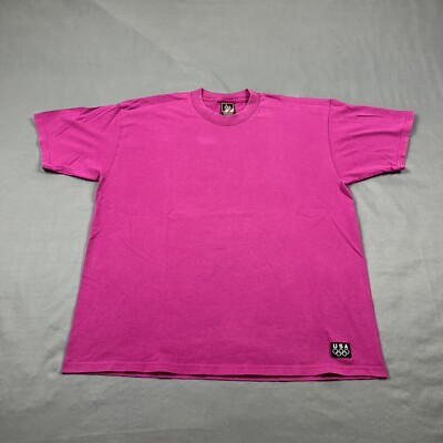 Vintage USA Olympic Tee Pink XL USA Made VTG Essential Tee Unisex 90s