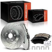 Front Side Drilled Brake Rotors Pads For Subaru Legacy Outback 2015-2019 Wrx