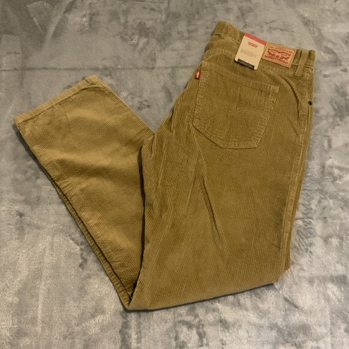 LEVI'S Pantalon décontracté taille moyenne velours côtelé beige 33x30 style Boyfriend Wester #325