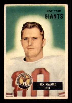 1955 Bowman Football #60 Ken Macafee GD *e1