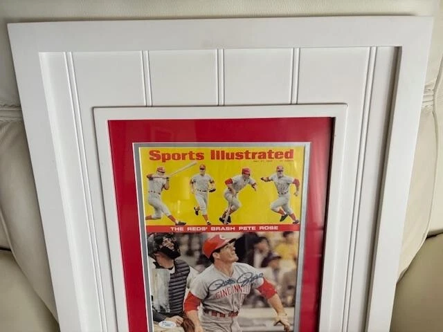 Pete Rose Cin. Reds Signed Sports Illustrated Magazine 5-27-68 JSA COA w/Frame - Image 3 of 4