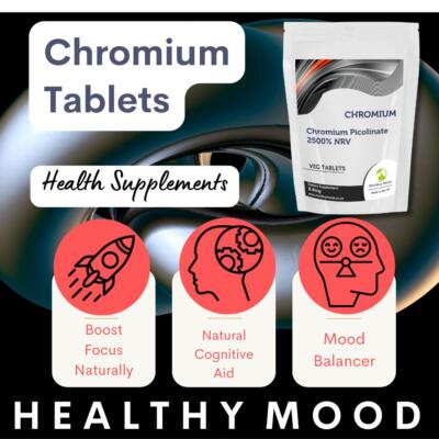 Chrom Essential x250 Tabletten für Stoffwechselhaushalt und tägliche Vitalität Gesundheit 
