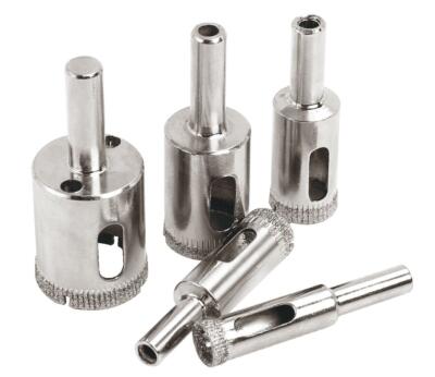 5pc Diamond Hole Saw Set Drill Tile Glass Marble Granite Slate 3/8'' to 1''