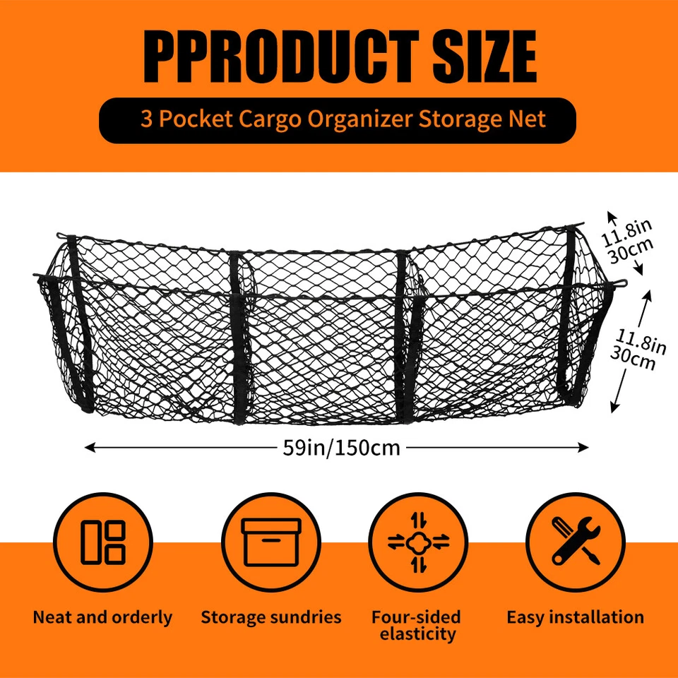 150 см багажник кровать 3 кармана конверт сетки грузовой сетки для Mitsubishi Triton L200 - Изображение 2 из 4
