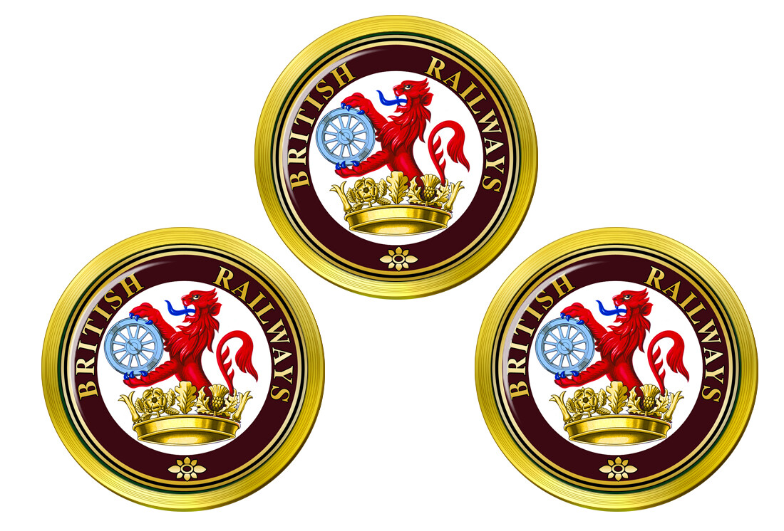 British Railways Ferret & Dartboard Crest Golf Ball Markers