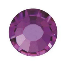 Preciosa Flat Backs Amethyst Silver Foiled SS30 (12 Pieces) 