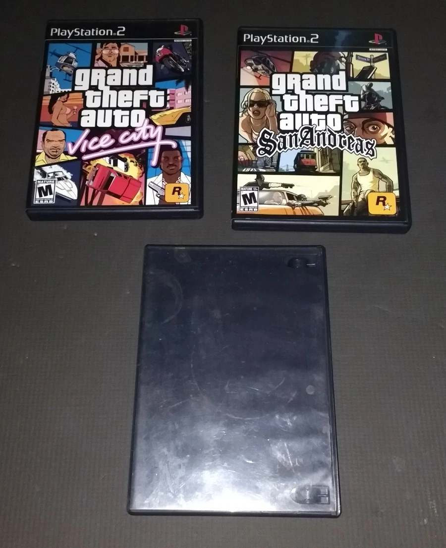 Lot of PS2 Playstation 2 Games Grand Theft Auto Vice City, GTA San Andreas used