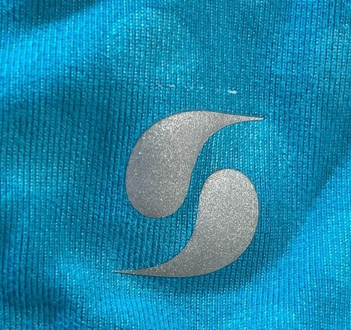 Soffe Youth Girl Caribbean Sea Full Zip Knit Rash Guard Cyan-Medium (8-10) - Image 3 of 4