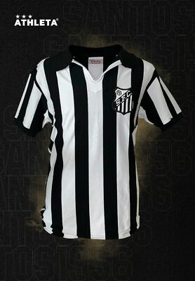 SHIRT SANTOS Official RETRO ATHLETA Pelé 1956 /// JERSEY