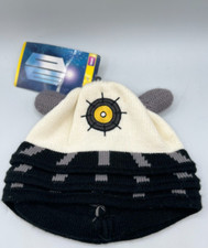 Doctor Who 2009 BBC One Size Sock Hat Beanie Elope White Dalek Knit Cap Doctor Who 2009 BBC One Size Sock Hat Beanie Elope White Dalek Knit Cap