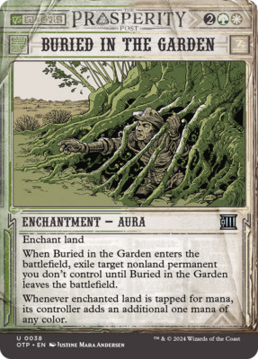 x4 Buried in the Garden OTP Breaking News MTG 38 UNCOMMON M/NM 4x