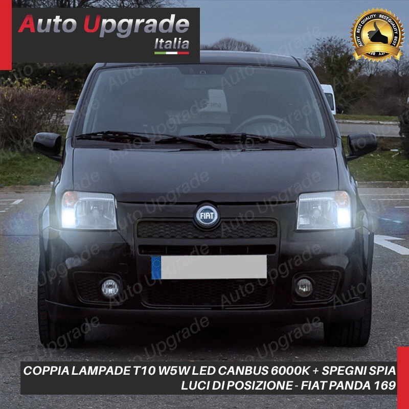 COPPIA LUCI POSIZIONE 6 LED CON LENTE FRONTALE PER FIAT PANDA 169 + SPEGNI SPIA - Immagine 3 di 3